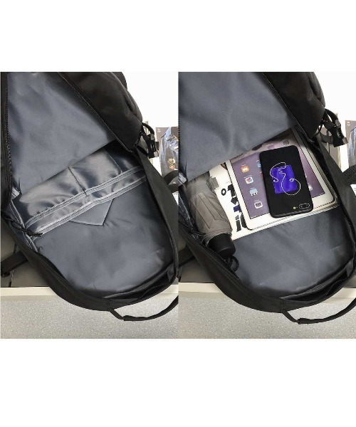 mushwear（マッシュウェア）の「ブラックリュック（バックパック/リュック・メンズ・ブラック・FREE）」の11枚目の写真