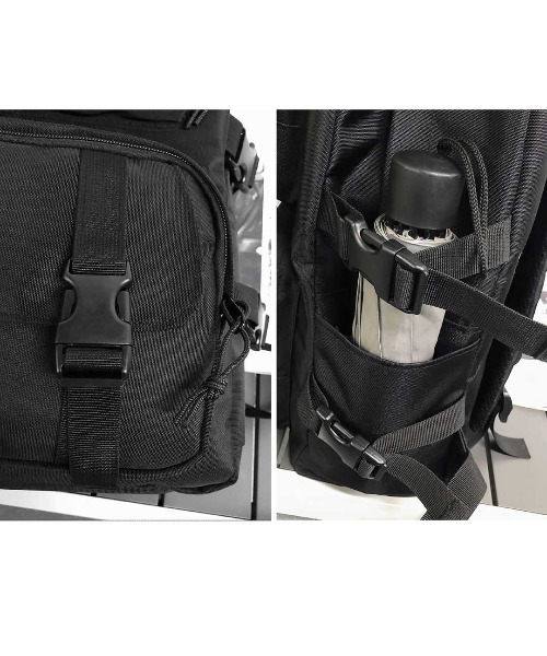 mushwear（マッシュウェア）の「ブラックリュック（バックパック/リュック・メンズ・ブラック・FREE）」の14枚目の写真