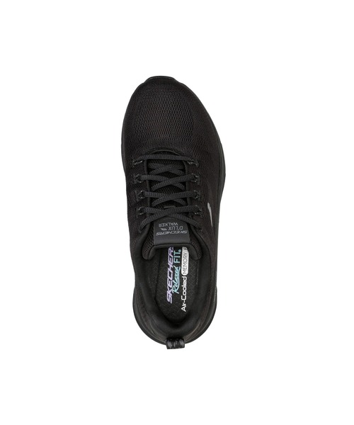 SKECHERS（スケッチャーズ）の「SKECHERS D'LUX WALKER-GET OASIS  / スケッチャーズ デラックス ウォーカー　-ゲット オアシス（スニーカー・レディース・チャコールグレー/ネイビー×ホワイト/ブラック・23cm/22.5cm/24cm/24.5cm/25cm/23.5cm）」の4枚目の写真
