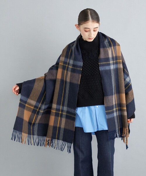 IENA BEGG＆CO チェック柄 ストール SHIPS別注】BEGG&CO:チェックストール◇ 【公式通販】
