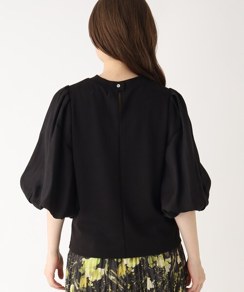 index（インデックス）の「◆オーガンジースリーブ ドッキングトップス【WEB限定サイズ】（Tシャツ/カットソー・レディース・ライトブルー/ブラック/ホワイト系・40/38/42/36）」の6枚目の写真