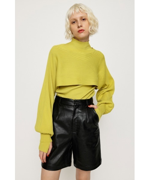 新品☆SLY スライ トップス ニット 2点セット レディース 2サイズ展開】SHAGGY MIX ZIP UP KNIT TOPS シャギー ミックス
