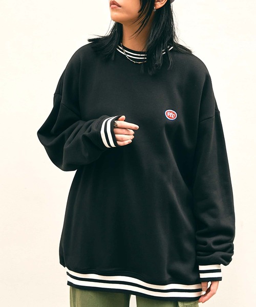 SPOC STORE（スポックストア）の「【SPOC STORE】リブラインオーバーサイズスウェット（スウェット・メンズ・ブルーグリーン/ブラック/ブルー・M/L）」の21枚目の写真