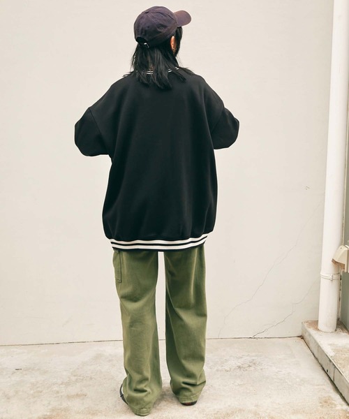 SPOC STORE（スポックストア）の「【SPOC STORE】リブラインオーバーサイズスウェット（スウェット・メンズ・ブルーグリーン/ブラック/ブルー・M/L）」の19枚目の写真