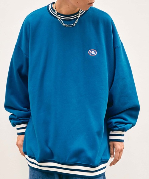 SPOC STORE（スポックストア）の「【SPOC STORE】リブラインオーバーサイズスウェット（スウェット・メンズ・ブルーグリーン/ブラック/ブルー・M/L）」の22枚目の写真