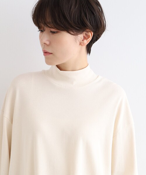 INDIVI(インディヴィ)の「【LIFE】オーガニックハイネックトップス(Tシャツ/カットソー・レディース・ナチュラル・38)」の9枚目の写真