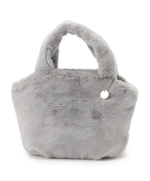 SHOO・LA・RUE（シューラルー）の「◆フェイクファートート（トートバッグ・レディース・ブラウン系1/ダークグレー/サンドベージュ/ライトグリーン/アイボリー/グレー・00）」の12枚目の写真