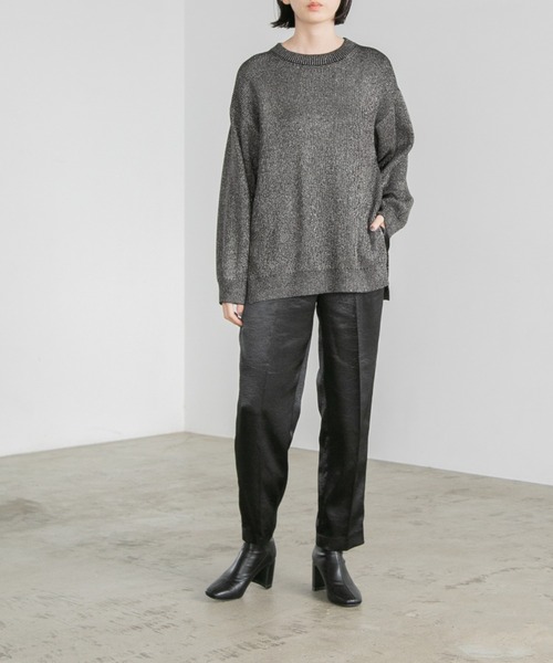 yuw（ユウ）の「サテンテーパードパンツ　165773（その他パンツ・レディース・ブラック/シルバー/グリーン・MEDIUM/LARGE）」の22枚目の写真