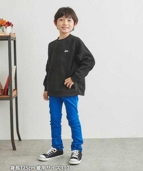 coen（コーエン）の「FreeSpeech(フリースピーチ)別注ラグランクルーネックフリース（スウェット・キッズ・ケリー/ブラック・130/120/150/110/100/140）」の17枚目の写真