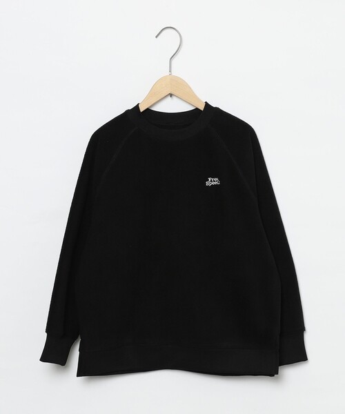 coen（コーエン）の「FreeSpeech(フリースピーチ)別注ラグランクルーネックフリース（スウェット・キッズ・ケリー/ブラック・130/120/150/110/100/140）」の15枚目の写真