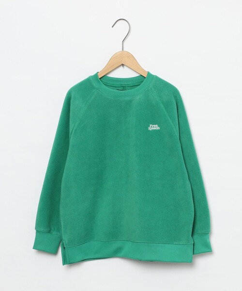 coen（コーエン）の「FreeSpeech(フリースピーチ)別注ラグランクルーネックフリース（スウェット・キッズ・ケリー/ブラック・130/120/150/110/100/140）」の14枚目の写真