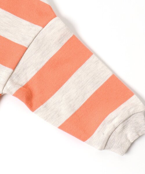 BREEZE（ブリーズ）の「ボーダーパーカー（パーカー・キッズ・ブラック/オレンジ・120/100/90/80/130/110/140）」の9枚目の写真