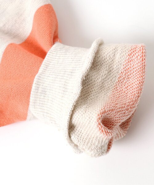 BREEZE（ブリーズ）の「ボーダーパーカー（パーカー・キッズ・ブラック/オレンジ・120/100/90/80/130/110/140）」の8枚目の写真