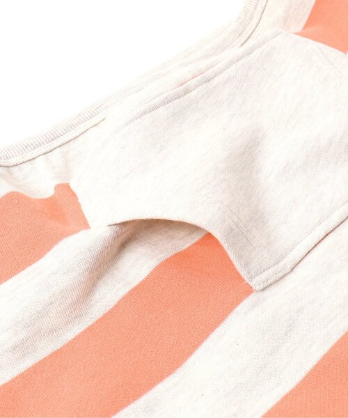 BREEZE（ブリーズ）の「ボーダーパーカー（パーカー・キッズ・ブラック/オレンジ・120/100/90/80/130/110/140）」の4枚目の写真