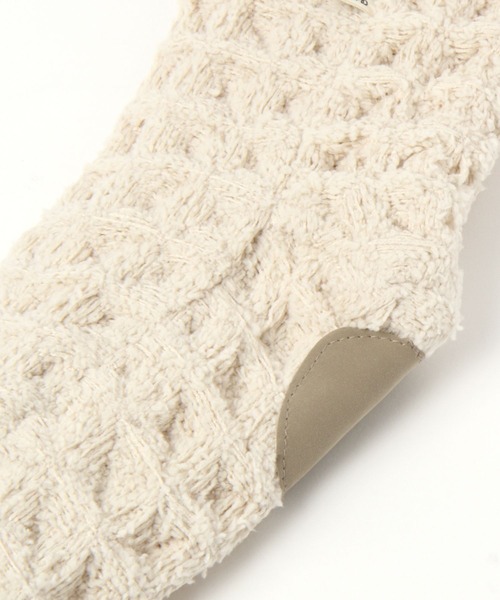 studio CLIP（スタディオクリップ）の「ワッフルボアルームソックス（ソックス/靴下・レディース・ブラウン/ベージュ・FREE）」の7枚目の写真