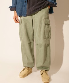 12オンスピグメントデニムカーゴパンツ