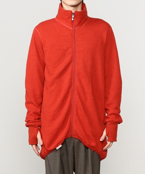 美品 Woolpower フルジップ ニット ジャケット ネイビー Mサイズ