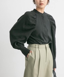 KBF | ギャザースリーブトップス(シャツ/ブラウス)