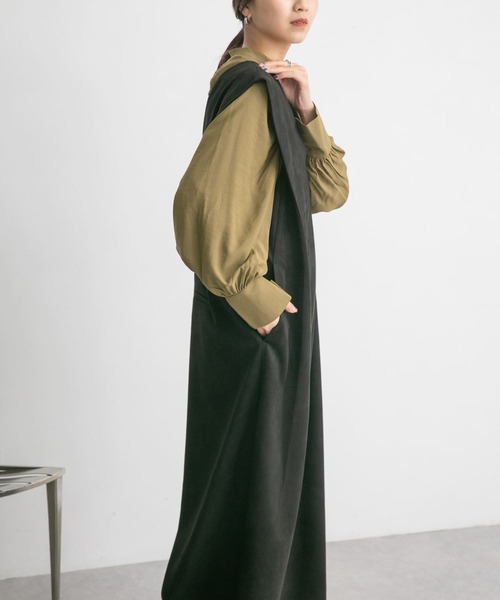 KBF（ケイビーエフ）の「ギャザースリーブトップス（シャツ/ブラウス・レディース・ブラック/カーキ/アイボリー・ONE）」の18枚目の写真