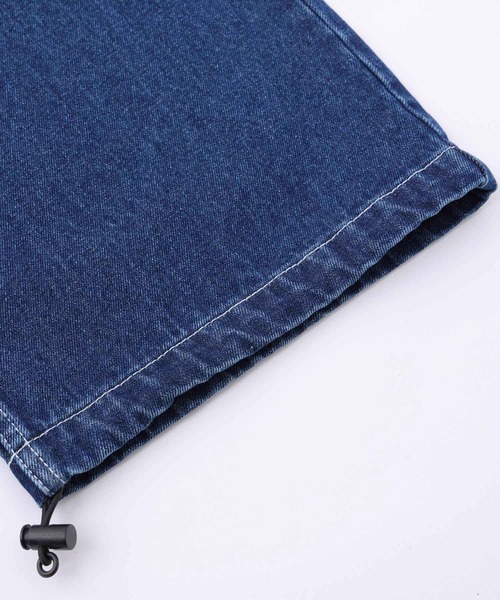 X-girl（エックスガール）の「DENIM EASY PANTS（デニムパンツ・レディース・インディゴブルー・S/M/XS）」の8枚目の写真