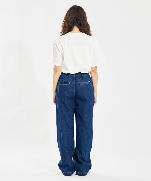 X-girl（エックスガール）の「DENIM EASY PANTS（デニムパンツ・レディース・インディゴブルー・S/M/XS）」の14枚目の写真