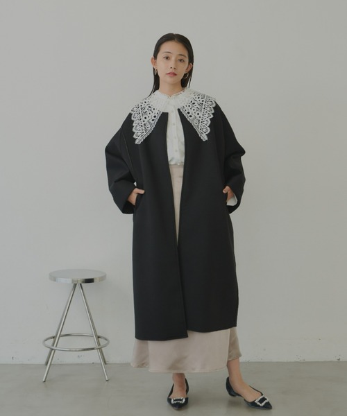 ブラウス シャツ 「VIOLETTEROOM」collarsleeves レディース VIOLETTA（ヴィオレッタ）の「レースカラーブラウス（シャツ