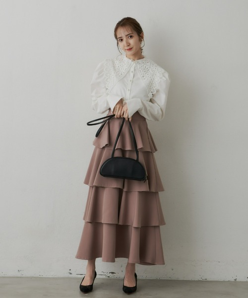 VIOLETTA（ヴィオレッタ）の「レースカラーブラウス（シャツ