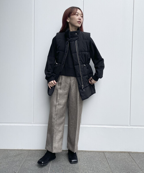 COMME CA ISM(コムサイズム)の「裏毛 トレーナー(スウェット・レディース・イエロー×グリーン/ベージュ/アイボリー/ブラック・MEDIUM/LARGE)」の9枚目の写真