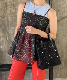 Casselini | Casselini(キャセリーニ)スパンコールボックストート(ハンドバッグ)