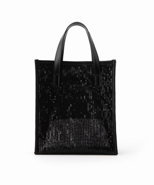 Casselini（キャセリーニ）の「Casselini(キャセリーニ)スパンコールボックストート（ハンドバッグ・レディース・ホワイト/ブラック/シルバー・FREE）」の15枚目の写真