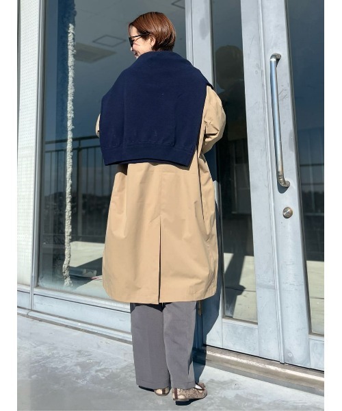 PLUS ONE（プラスワン）の「【PLUS ONE】ステンカラーコート（ステンカラーコート・メンズ・ブラック/ベージュ・M/L/XL）」の22枚目の写真