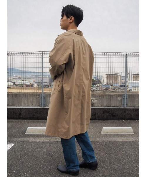 PLUS ONE（プラスワン）の「【PLUS ONE】ステンカラーコート（ステンカラーコート・メンズ・ブラック/ベージュ・M/L/XL）」の20枚目の写真