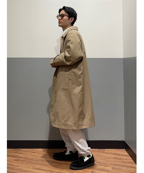 PLUS ONE（プラスワン）の「【PLUS ONE】ステンカラーコート（ステンカラーコート・メンズ・ブラック/ベージュ・M/L/XL）」の18枚目の写真