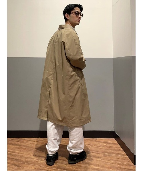 PLUS ONE（プラスワン）の「【PLUS ONE】ステンカラーコート（ステンカラーコート・メンズ・ブラック/ベージュ・M/L/XL）」の17枚目の写真