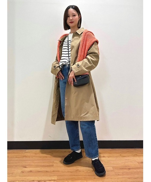 PLUS ONE（プラスワン）の「【PLUS ONE】ステンカラーコート（ステンカラーコート・メンズ・ブラック/ベージュ・M/L/XL）」の16枚目の写真