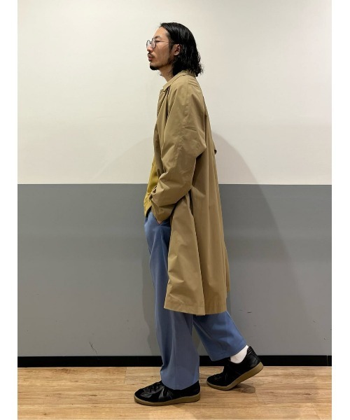 PLUS ONE（プラスワン）の「【PLUS ONE】ステンカラーコート（ステンカラーコート・メンズ・ブラック/ベージュ・M/L/XL）」の12枚目の写真