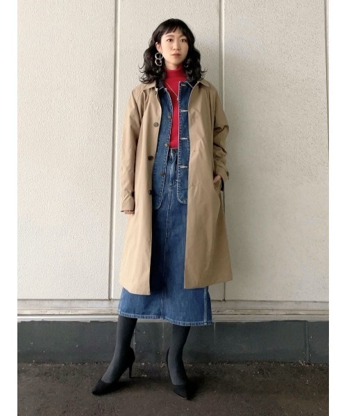 PLUS ONE（プラスワン）の「【PLUS ONE】ステンカラーコート（ステンカラーコート・メンズ・ブラック/ベージュ・M/L/XL）」の7枚目の写真