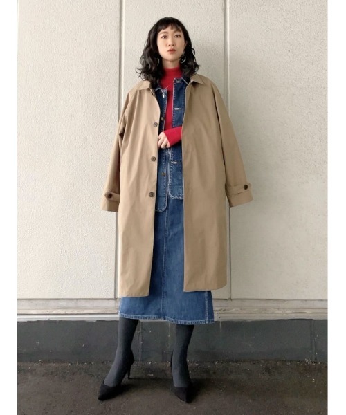 PLUS ONE（プラスワン）の「【PLUS ONE】ステンカラーコート（ステンカラーコート・メンズ・ブラック/ベージュ・M/L/XL）」の6枚目の写真