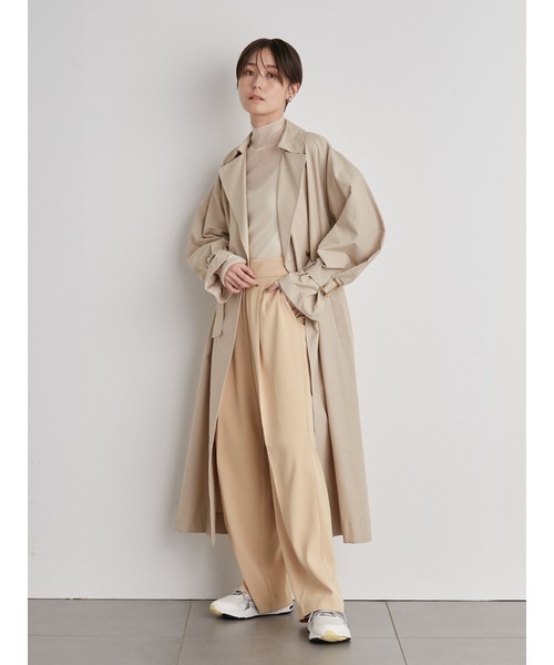 emmi（エミ）の「【emmi atelier】ハイウエストタックパンツ（スラックス・レディース・イエロー/ピンク/ブラック・1/0）」の19枚目の写真