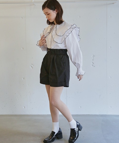 paravion（パラビオン）の「ダブルビックカラーブラウス（シャツ/ブラウス・レディース・ホワイト・FREE）」の14枚目の写真