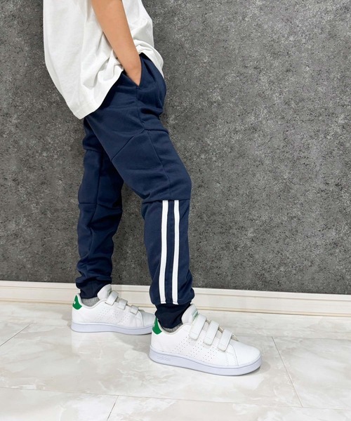 THE CASUAL（カジュアル）の「切り替え裾リブパンツ（スウェットパンツ・キッズ・ダークグリーン/杢グレー/ブラック/ネイビー/ベージュ/チャコール・110cm/120cm/130cm/140cm/150cm/160cm）」の6枚目の写真