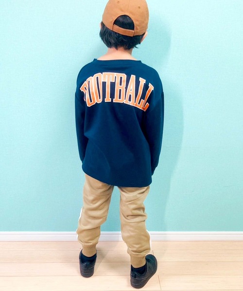 THE CASUAL（カジュアル）の「切り替え裾リブパンツ（スウェットパンツ・キッズ・ダークグリーン/杢グレー/ブラック/ネイビー/ベージュ/チャコール・110cm/120cm/130cm/140cm/150cm/160cm）」の22枚目の写真