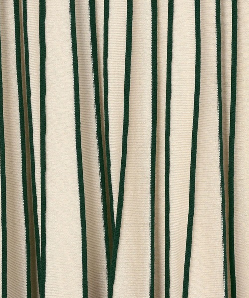 NICOLE white（ニコルホワイト）の「配色ラインニットプリーツスカート（スカート・レディース・ネイビー/オフホワイト/サックスブルー・FREE）」の10枚目の写真