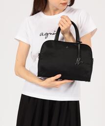 【美品】agnes b. UAS08-03 ナイロン　ボストンバッグ　黒 UAS08-03 ボストンバッグ | アニエスベー ボヤージュ(agnes b