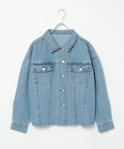 VENCEEXCHANGE（ヴァンスエクスチェンジ）の「カットオフデニムジャケット（デニムジャケット・レディース・ブラック/オフホワイト/ブルー系その他・M）」の22枚目の写真