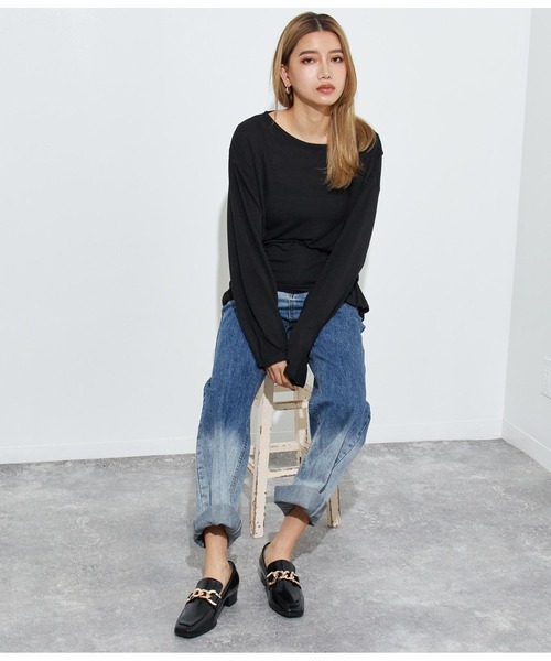 Settimissimo（セッティミッシモ）の「ビットチェーン付きローファー（ローファー・レディース・ブラック/ベージュ・S/M/L）」の6枚目の写真