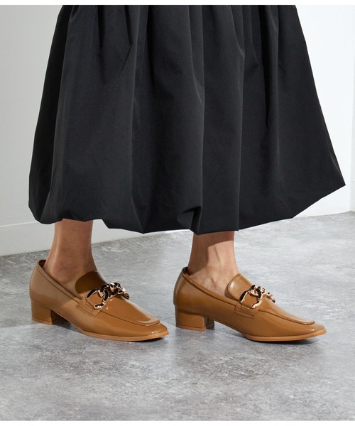 Settimissimo（セッティミッシモ）の「ビットチェーン付きローファー（ローファー・レディース・ブラック/ベージュ・S/M/L）」の9枚目の写真