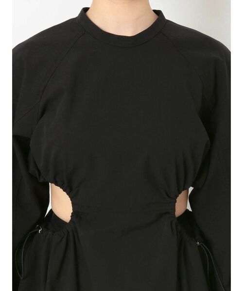 MURUA(ムルーア)の「サイドオープンブラウス(シャツ/ブラウス・レディース・ブラック/ベージュ・FREE)」の8枚目の写真