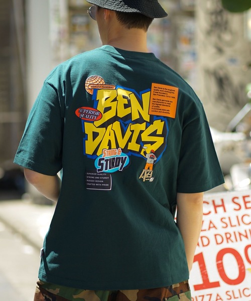 BEN DAVIS(ベンデイビス)の「【BEN DAVIS/ベンデイビス】バックプリント ワンポイントブランドロゴ Tシャツ Y2K(Tシャツ/カットソー・メンズ・チャコールグレー/ホワイト/オフホワイト/ピンク/ブルー/グリーン/その他/ホワイト系その他・SMALL/MEDIUM/LARGE/X-LARGE)」の6枚目の写真