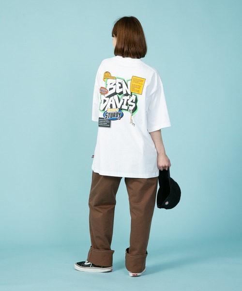 BEN DAVIS(ベンデイビス)の「【BEN DAVIS/ベンデイビス】バックプリント ワンポイントブランドロゴ Tシャツ Y2K(Tシャツ/カットソー・メンズ・チャコールグレー/ホワイト/オフホワイト/ピンク/ブルー/グリーン/その他/ホワイト系その他・SMALL/MEDIUM/LARGE/X-LARGE)」の13枚目の写真